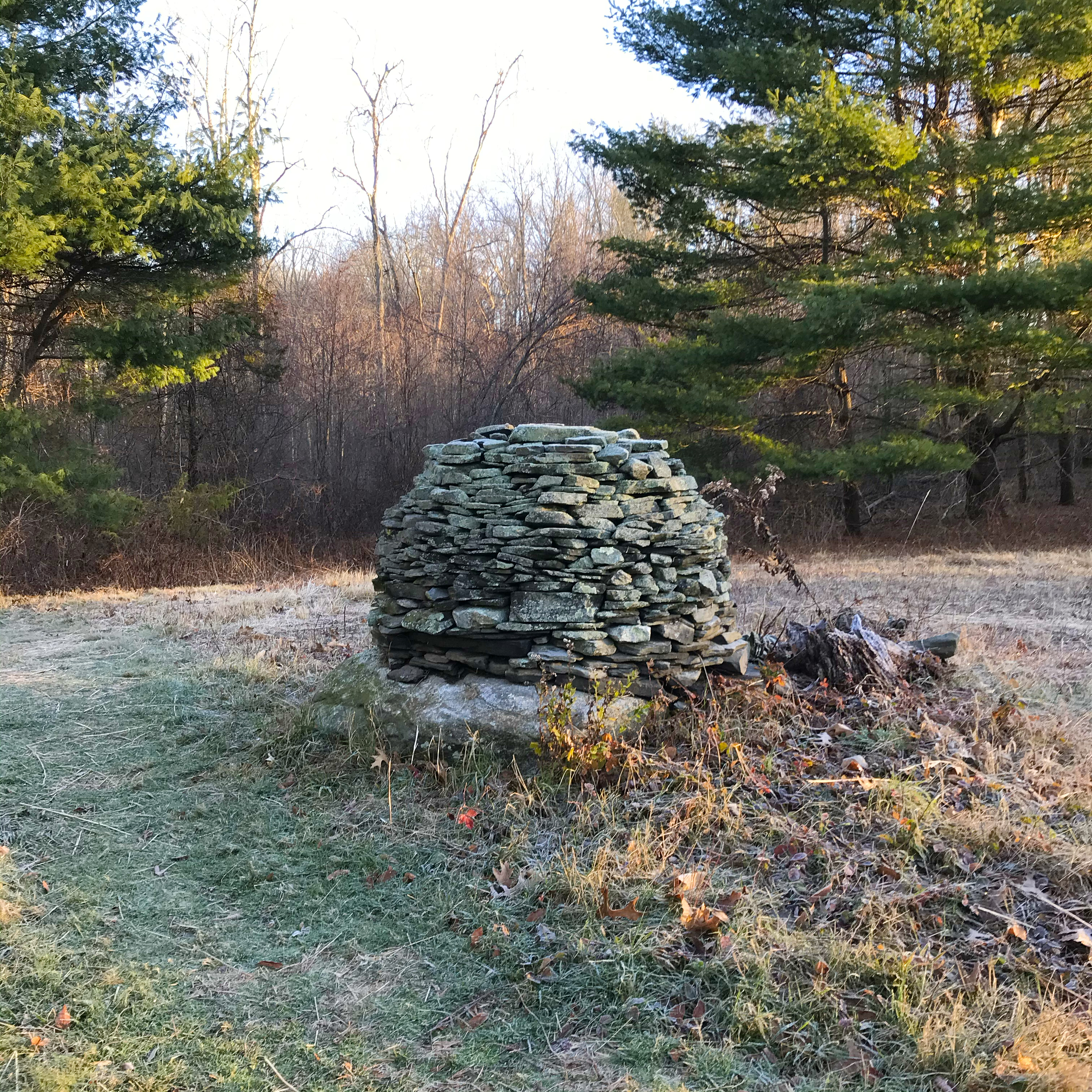 Stone structure in a field